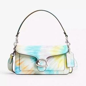 Coach Tabby Shoulder Bag 20 With Rainbow Tie Dye Print CU132 NWT With Dust Bag